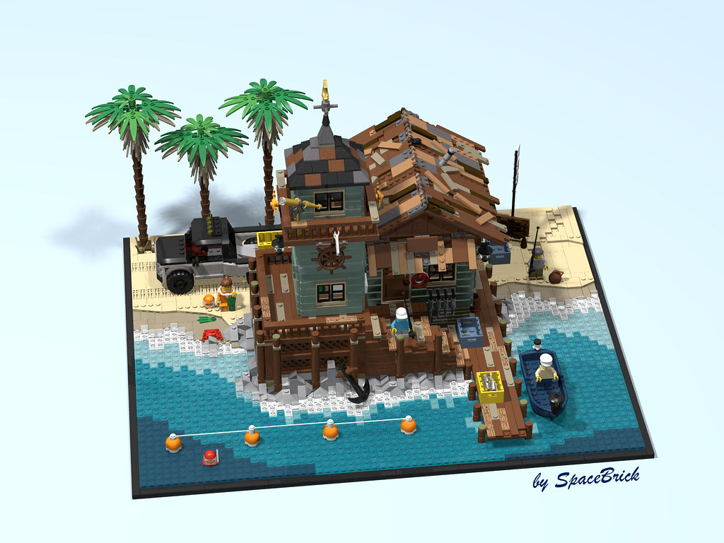 Old Fishing Store Diorama - LEGO Town - Eurobricks Forums