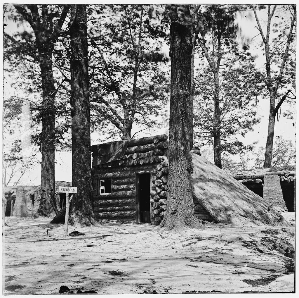1865 photograph at Fort Stedman by Timothy H. O'Sullivan.