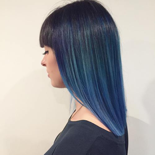  Dark Blue Hairstyles That Will Rise Up Your Look For Spring 2018 8