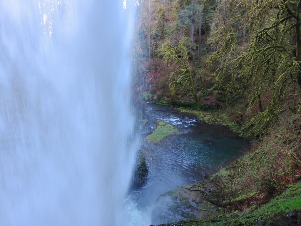 View from behind Middle North Falls