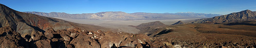 view panorama panoramic panamint valley death national park rainbow canyon california usa