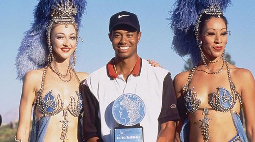 Tiger Woods Morgan dollar trophy