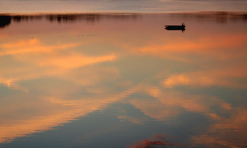 sunset lake color reflection nature water colors landscape waterscape deucelake flickrchallengewinner