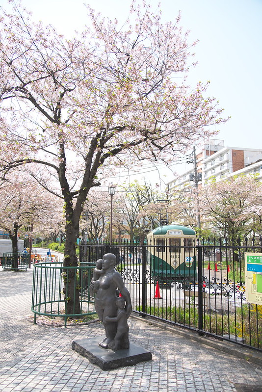 あらかわ遊園の桜