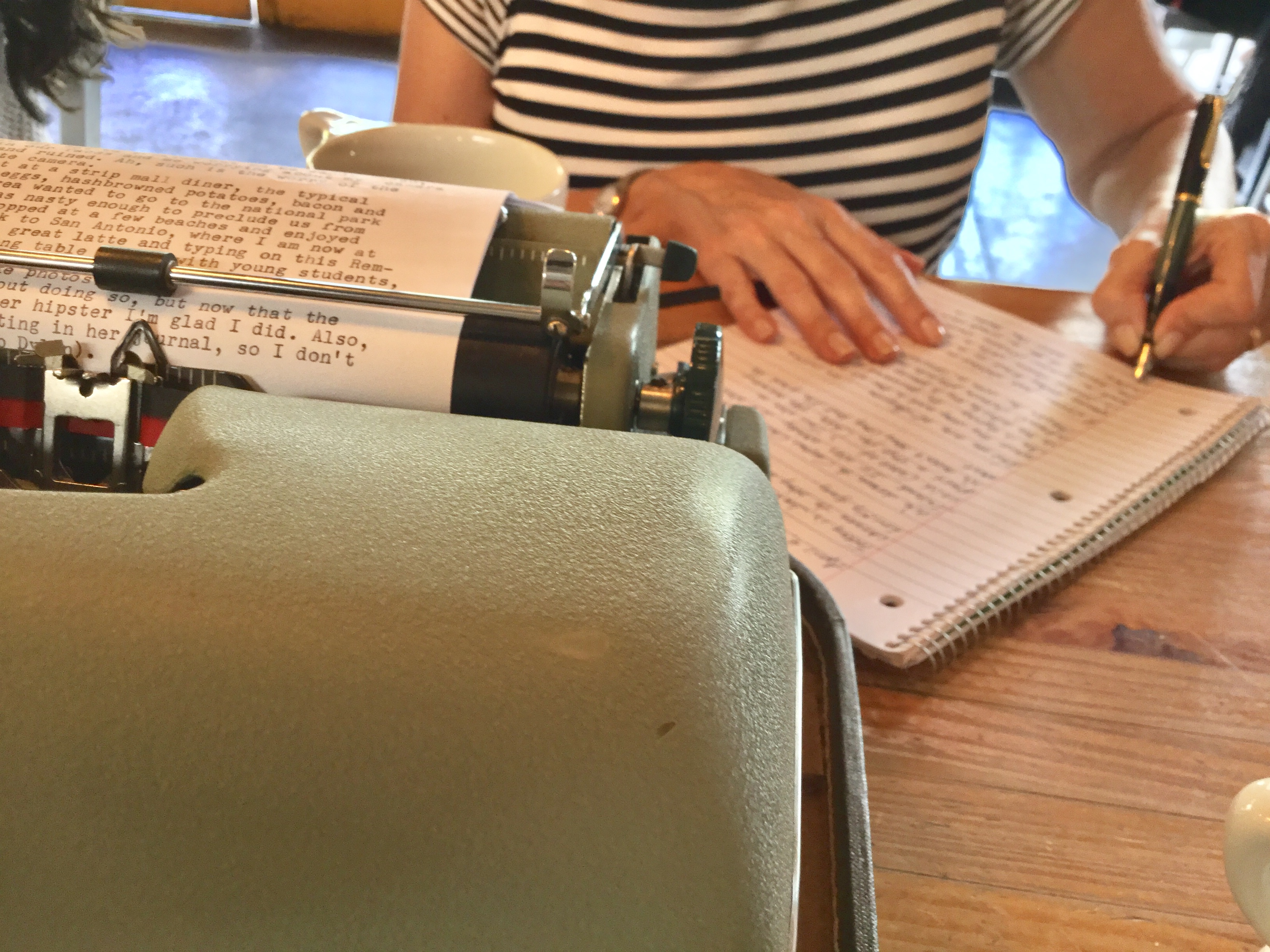 Writing at Halcyon Coffee, San Antonio