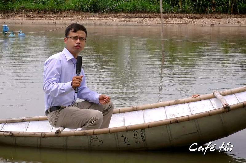 Cảnh quay khó nhất khi MC phải ngồi trên thuyền giữa bơi giữa hồ
