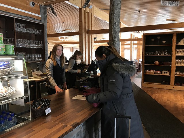 Arctic Snow Hotel reception, March 17, 2018