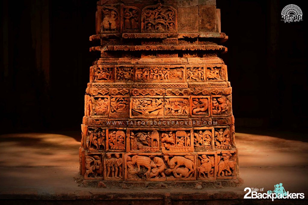 Pillar at Gangeswar Jor Bangla Temple