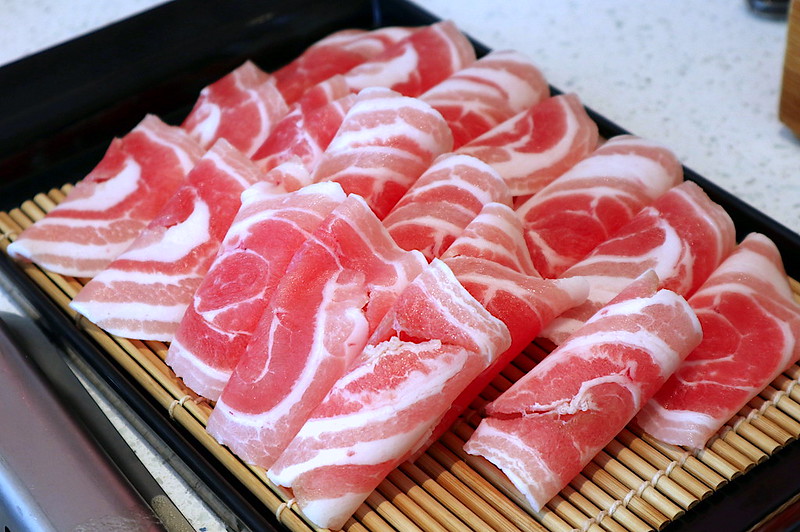 Gorgeous pork slices