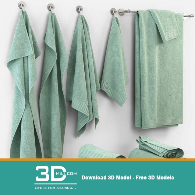 3dSkyHost: Bathroom accessories  3ds model
