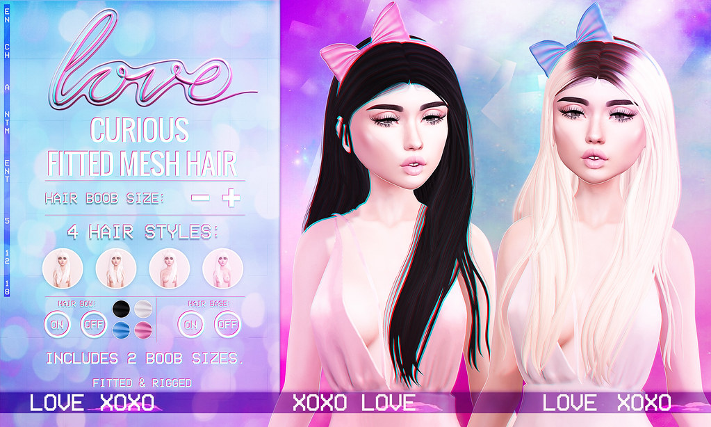 Love [Curious] Fitted Mesh Hair @