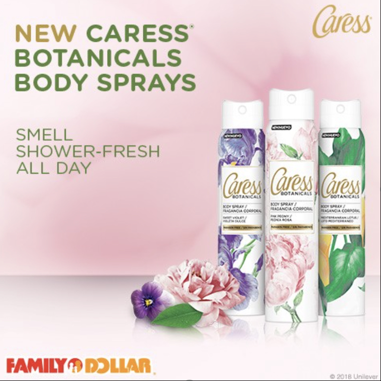 caress botanicals body spray