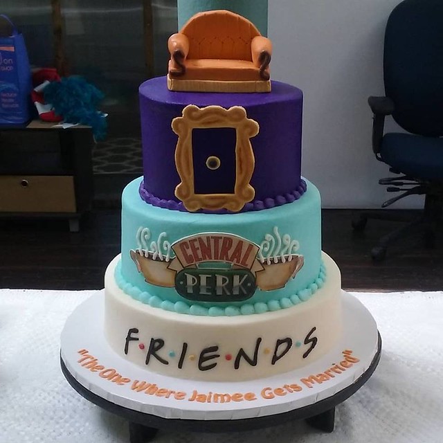 FRIENDS Themed Bridal Shower Cake by Sauer Cakes, LLC
