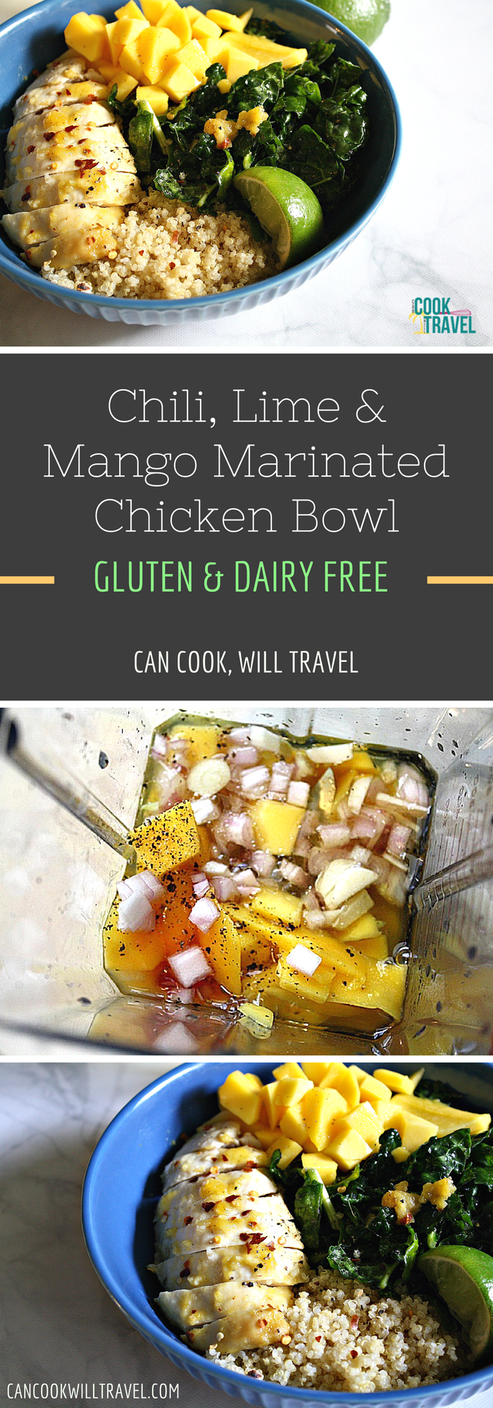 Mango Marinated Chicken Bowl_Collage2