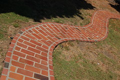 Curved Brick Path
