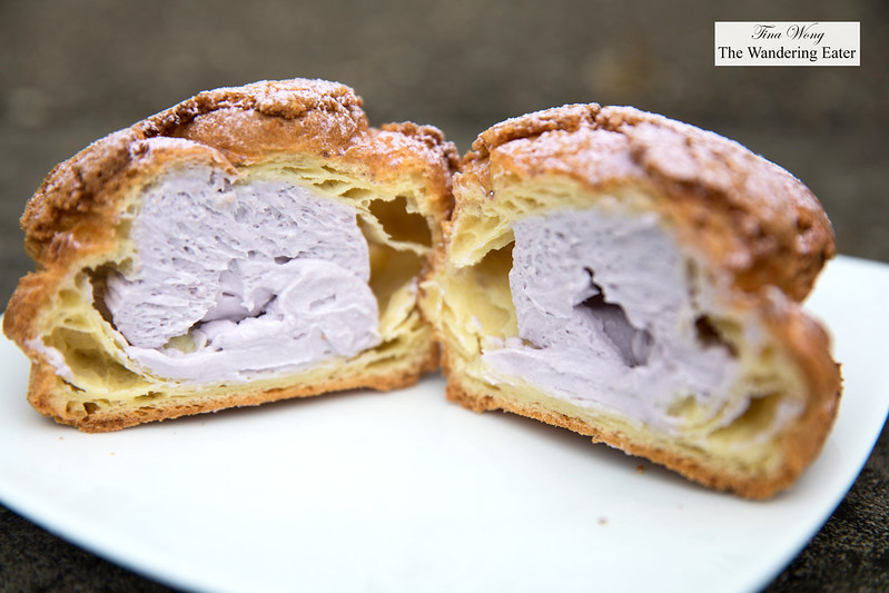 Ube cream puff