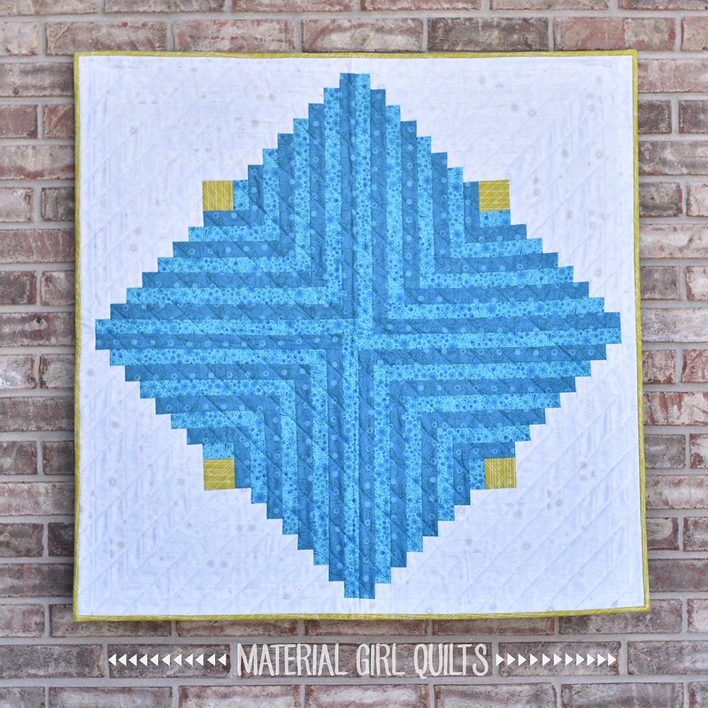 Linked Logs quilt by Amanda Castor of Material Girl Quilts {2018 Summer Issue of Quilt & More}