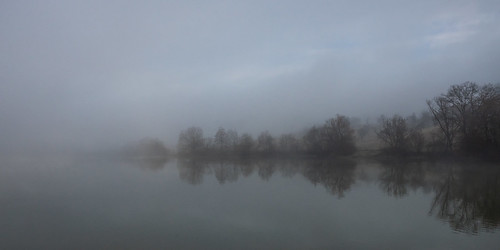morning fog foggy landscape lake water nature outdoor šmartinskojezero sonyilca99m2 cz2470