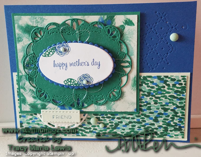 Blue And Great Mother's Day Card | Tracy Marie Lewis | www.stuffnthingz.com