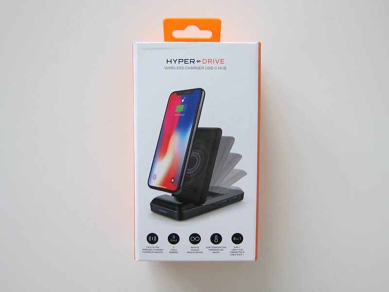 HyperDrive 7.5W Wireless Charger USB-C Hub - Box Front