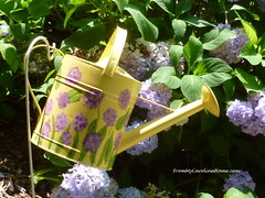 Watering Can Makeover at From My Carolina Home