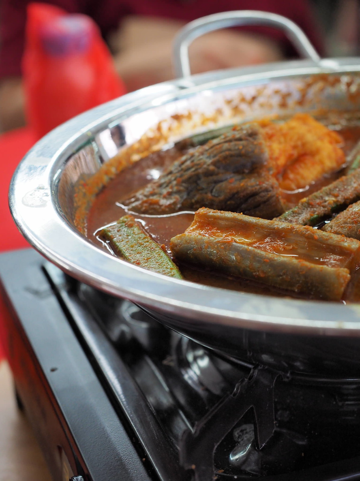 curry fish head at Pangkor Village Seafood, Taman Megah