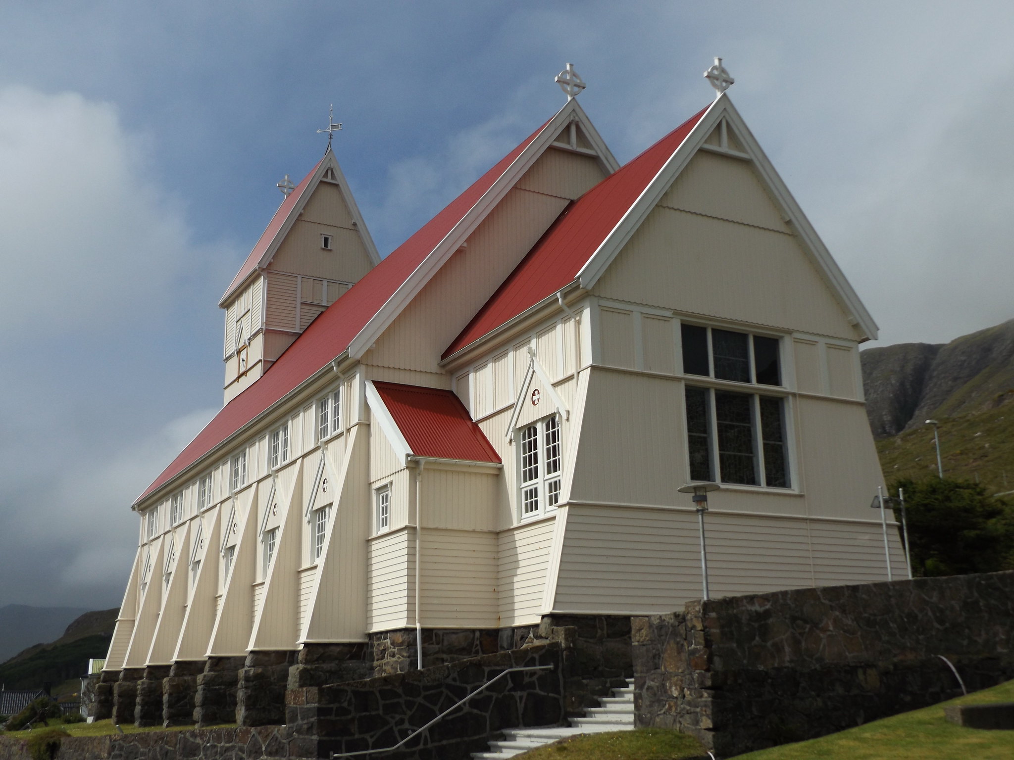 Tvøroyri Church, Suðuroy, Faroe Islands, 13 July 2018