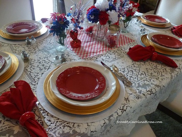 Vintage Fourth Tablescapes at From My Carolina Home