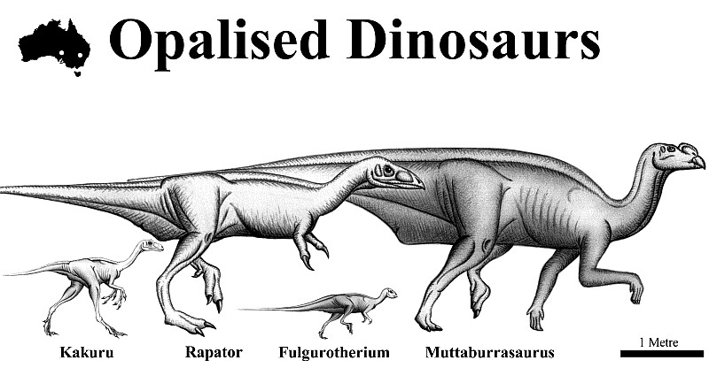 Opalized dinosaurs of Australia