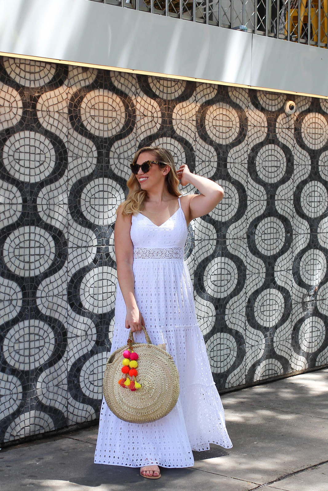 I'm 30 Years Old & This Is my First Lilly Pulitzer Dress Melody Maxi Dress White Eyelet Fabric