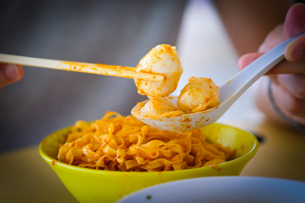 Hock Seng Choon Noodles with fishballs