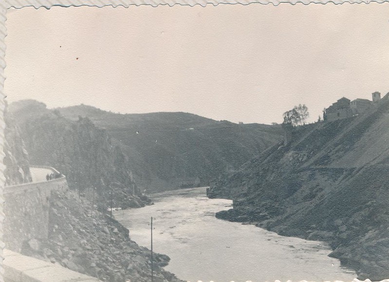 Río Tajo y Carretera del Valle en 1962. Fotografía de Julián C.T.
