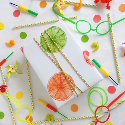 Oranges, Limes, and Grapefruit Wrapping Paper