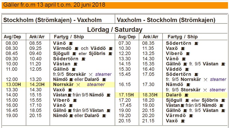 周六  Stockholm to Voxholm