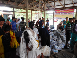 RKM Imphal Flood Relief Day on 26.06.2018 Wahengbam, Longjam, Thoudam & Thounaojam Leikais at Wangoi
