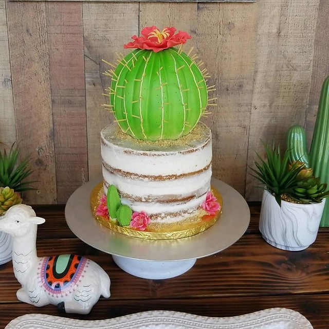 Cactus Themed Baby Shower by Angela's Cakes