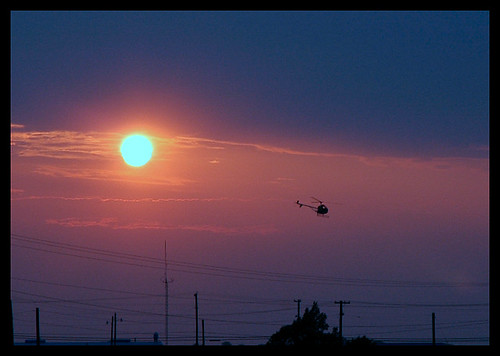 sunset airport nikond70s helicopter phuzzy396