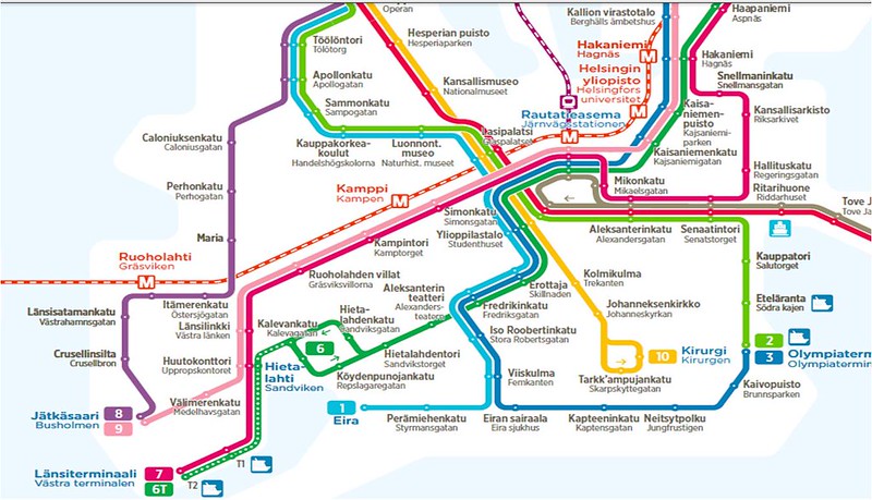 地鐵圖 Helsinkin