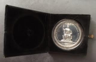 Agricultural Society medal obverse box