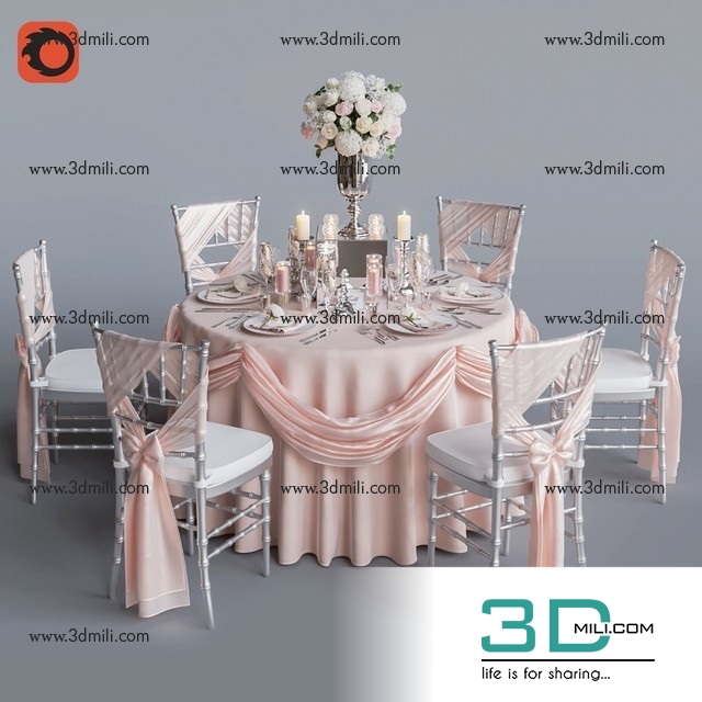 287 Table And Chair 3dsmax File Free Download 3dmili 2020