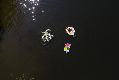 summer lake heatwave aerial fun outdoors adventure float floating bikini women cute hot sunset beautiful camp 2018 drone dji