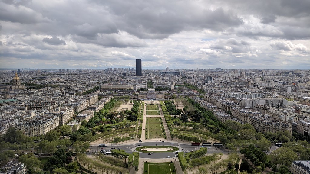 The Eiffel Tower Observation Deck, Paris France