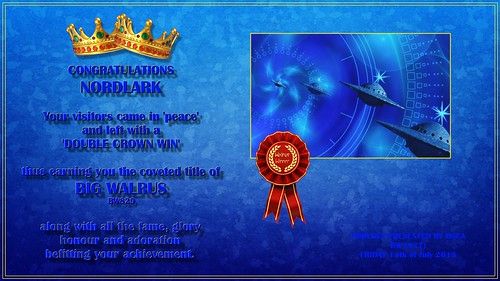 WW828 Winners Certificate - Nordlark