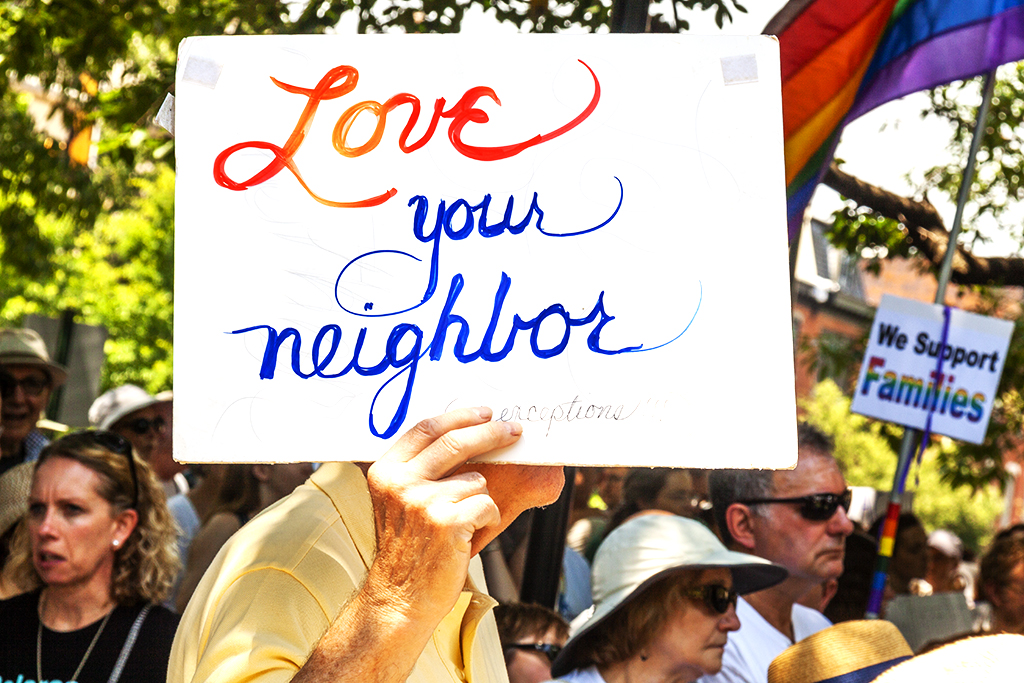 Love your neighbor--Logan Circle