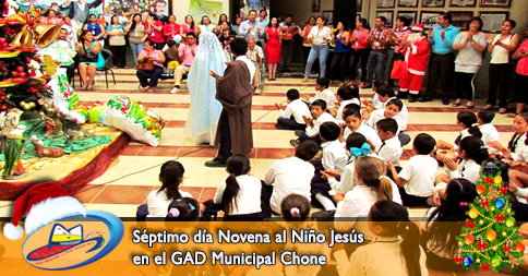 Séptimo día Novena al Niño Jesús en el GAD Municipal Chone