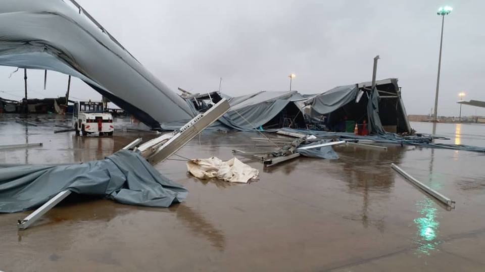 L'Aéroport International Blaise Diagne submergé par les fortes pluies, des avions cloués au sol et même détruits (10)