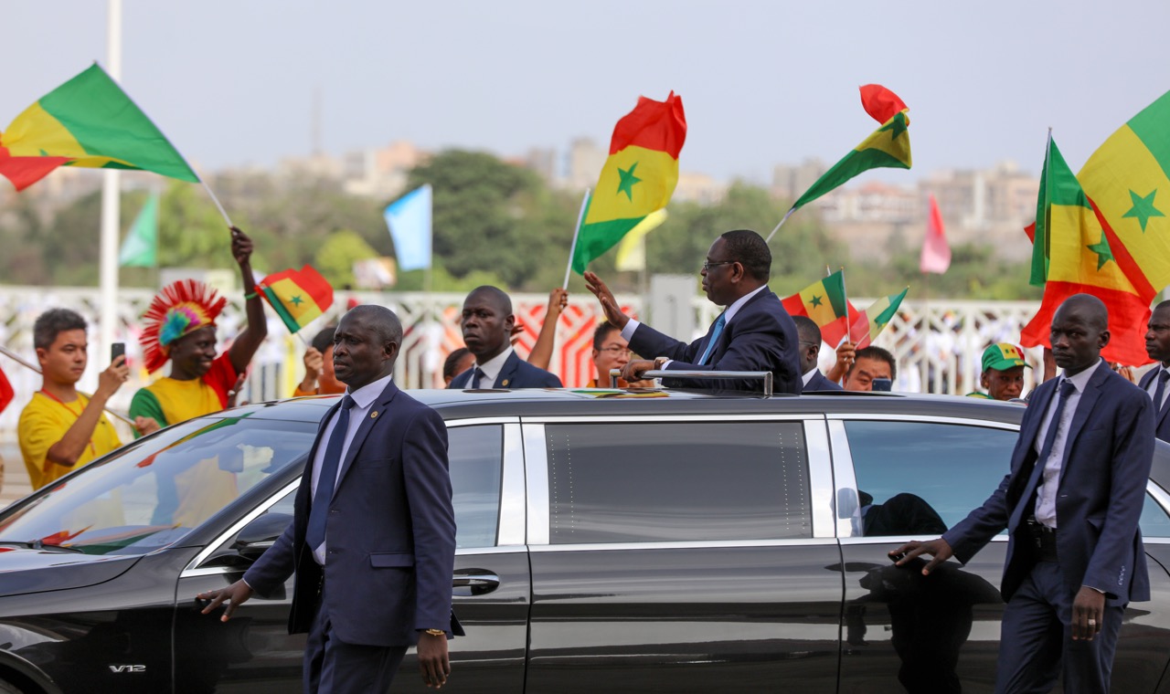 Cérémonie de remise de l'Arène nationale de lutte du Sénégal par la Chine