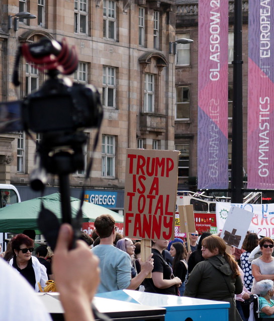 Scotland Against Trump protest