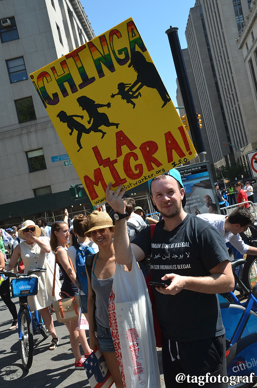Families Belong Together Protest: Chinga La Migra!