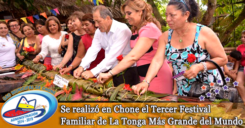 Se realizÃ³ en Chone el Tercer Festival Familiar de La Tonga MÃ¡s Grande del Mundo